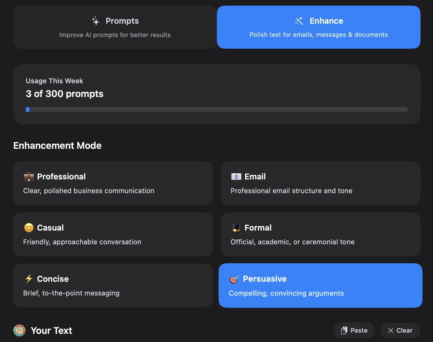 AI Prompt Enhancement